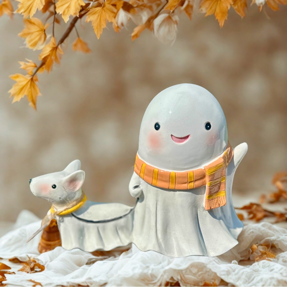🎃 Viral Ghost & Dog Halloween Ceramic Decor | TJ Maxx Viral Fall Decor